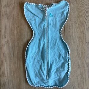 Love to Dream Blue Baby Swaddle with Zipper